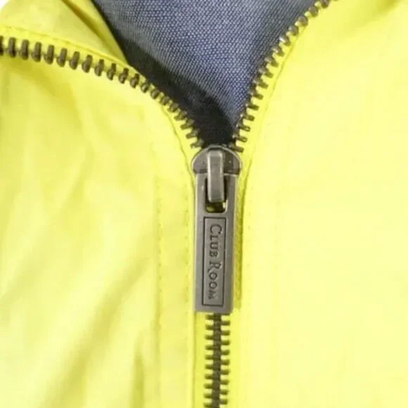 New CLUB ROOMMen's Regular-Fit Bomber Jacket,Yellow Large